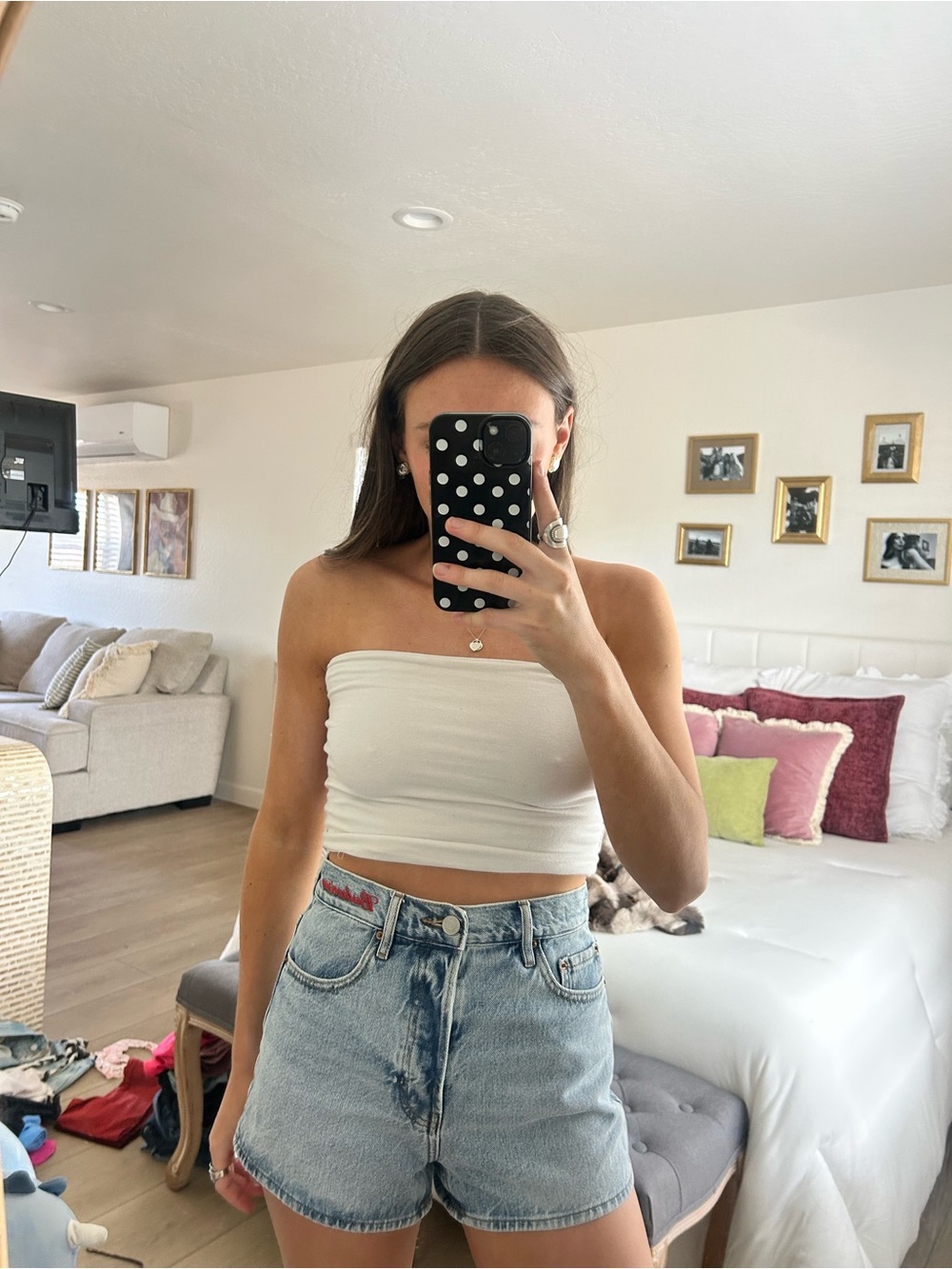 pacsun budweiser denim high waisted shirt size 26